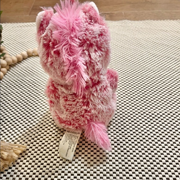 Kellytoy Unicorn Pink Sugar Loaf Corduroy 8” Stuffed Animal Lovey Plush - Picture 5 of 12